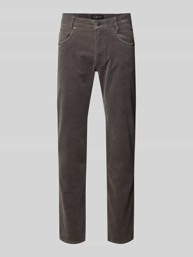 Spodnie materiałowe o kroju modern fit z 5 kieszeniami