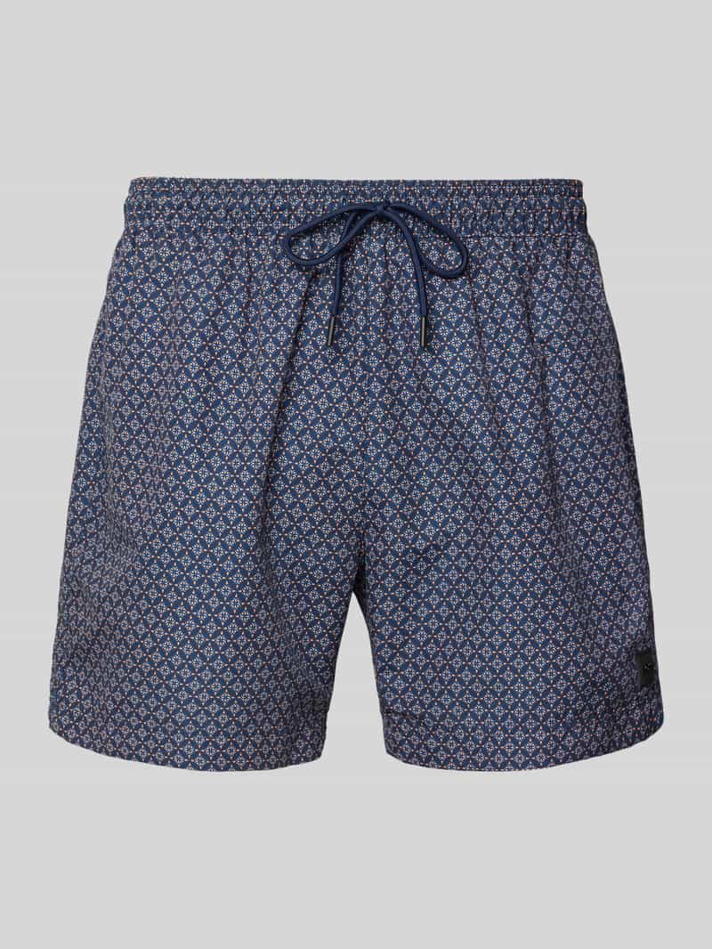 Spodenki kąpielowe ze wzorem na całej powierzchni model ‘VIBE’