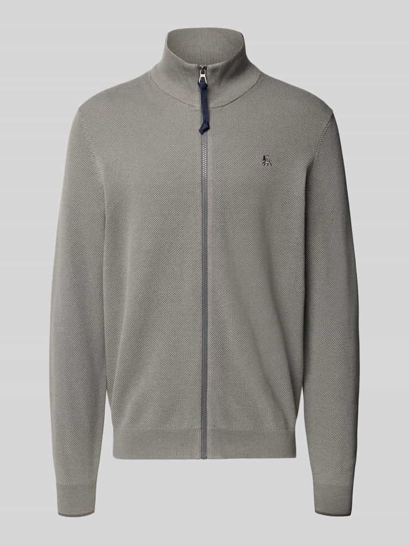 Kardigan ze stójką i zamkiem błyskawicznym