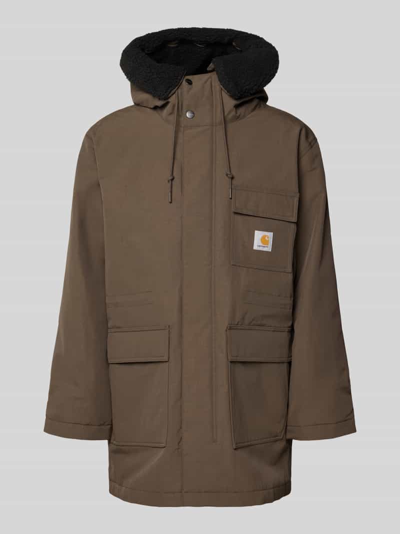 Parka o kroju regular fit z naszywką z logo model ‘Siberia’
