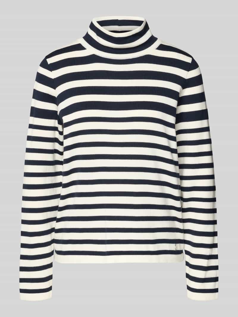 Sweter z dzianiny ze stójką model ‘LESLEY’