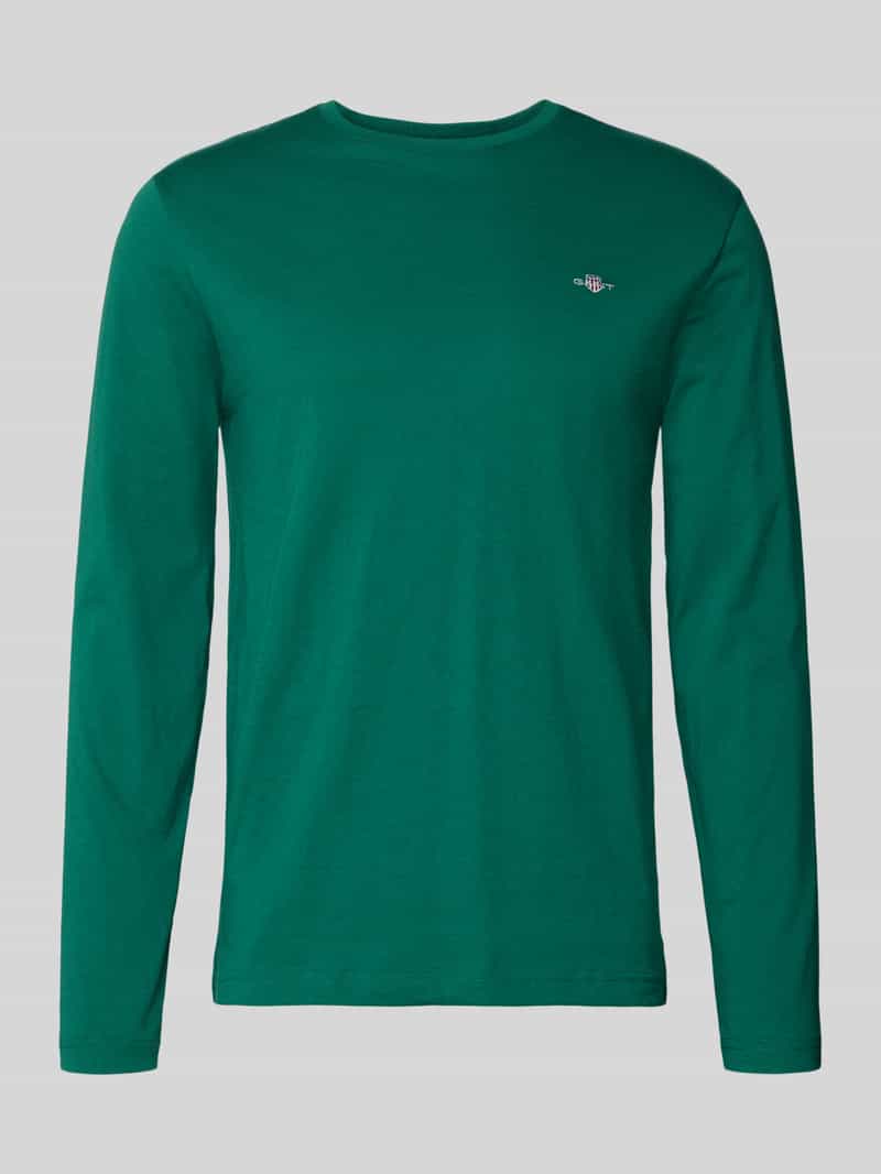 Bluzka z długim rękawem z wyhaftowanym logo