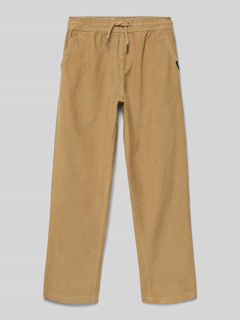 Spodnie sztruksowe z elastycznym pasem model ‘TAXER’