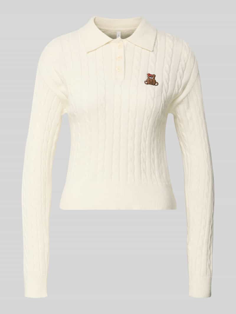 Koszulka polo o kroju slim fit z mieszanki wiskozy model ‘KATIA’