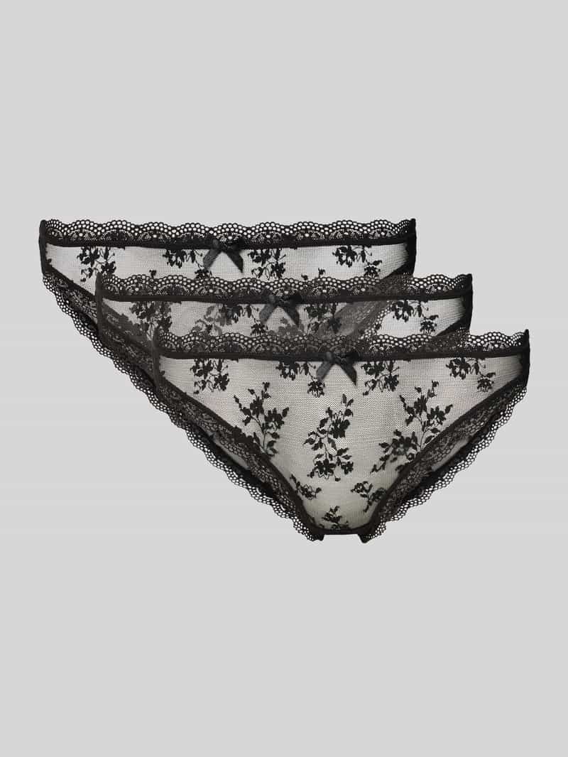 Figi z koronki w zestawie 3 szt. model ‘LANA LACE’