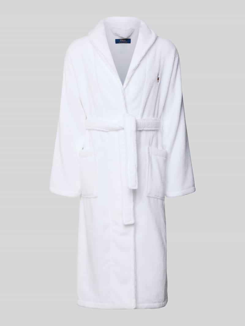 Szlafrok z kołnierzem z połami