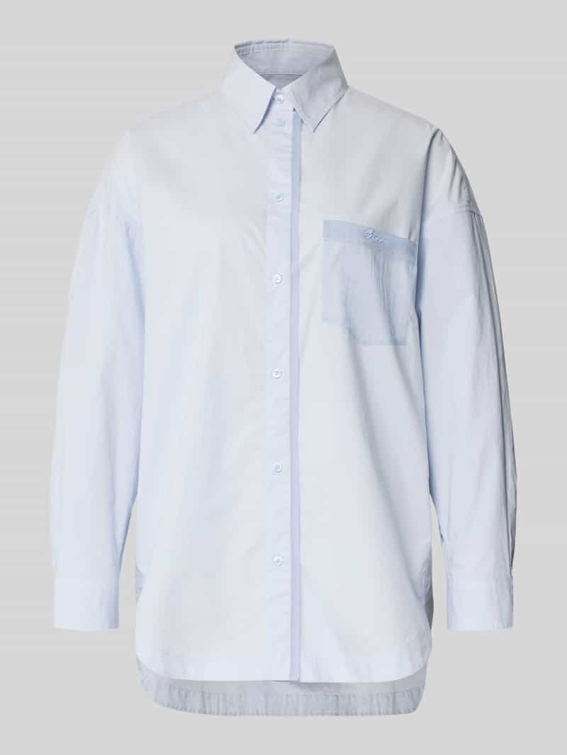 Bluzka z długim rękawem o kroju oversized z czystej bawełny model ‘C_Bonsta’