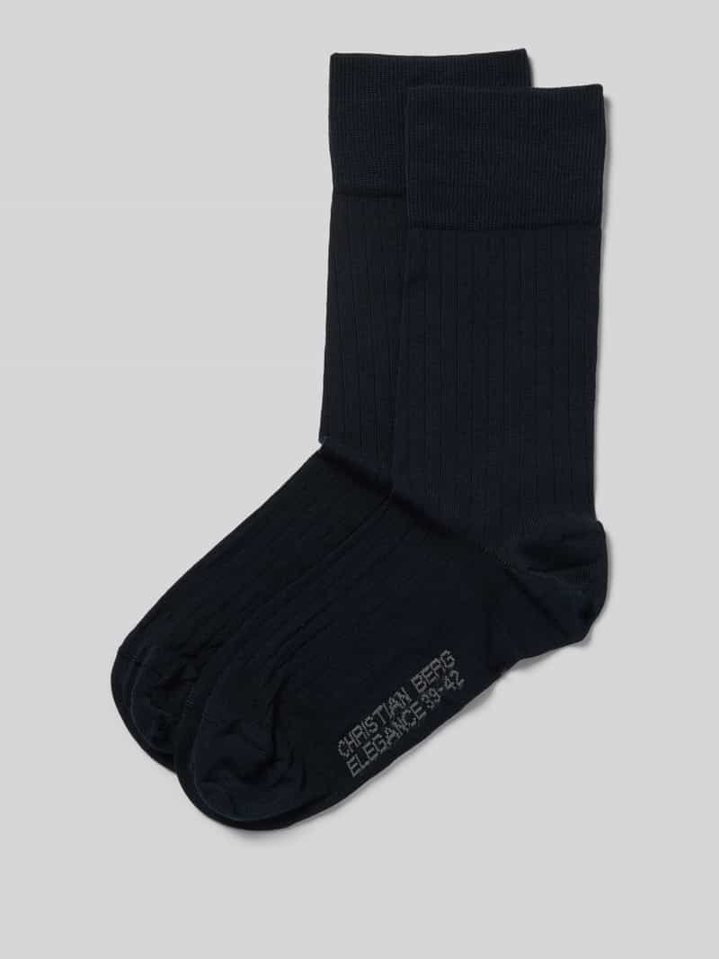 Skarpety z nadrukiem z logo w zestawie 2 szt.