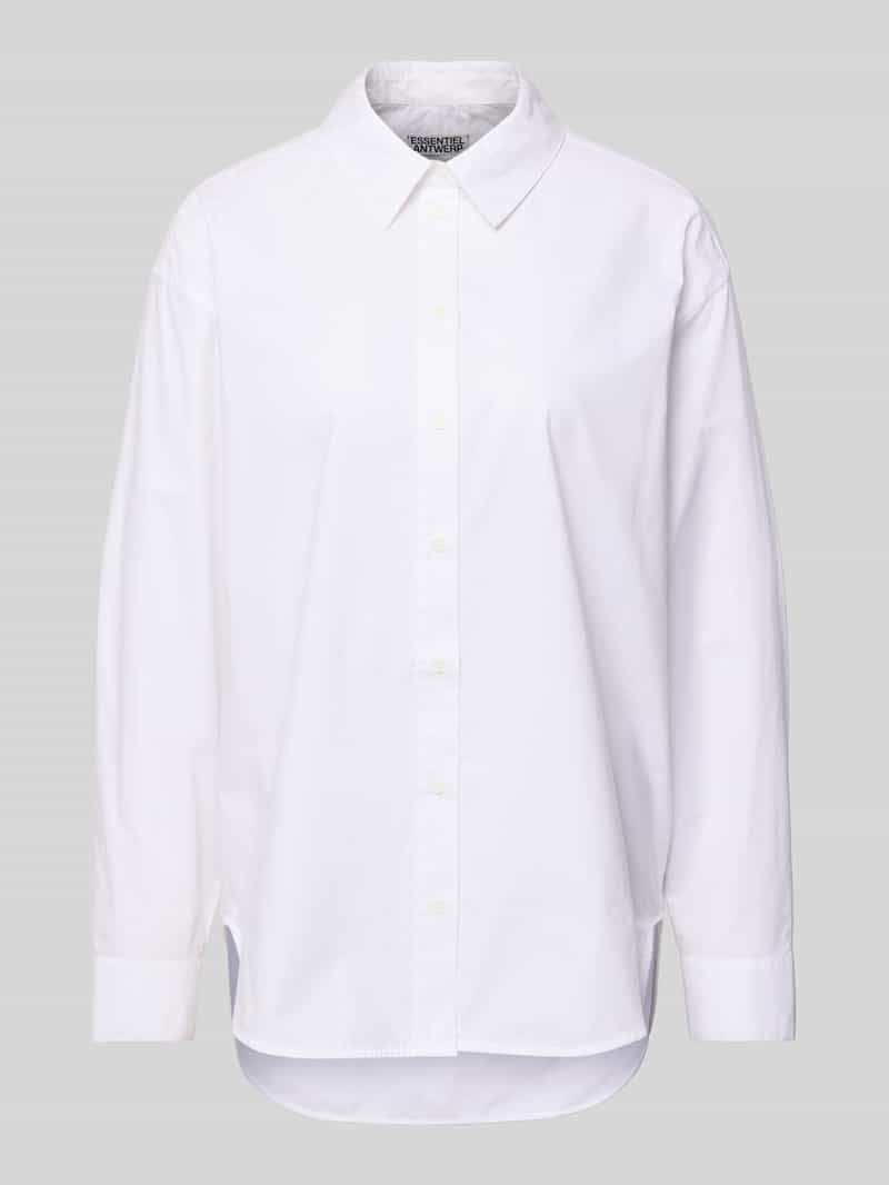 Bluzka koszulowa o kroju relaxed fit z czystej bawełny model ‘JAMBERS’