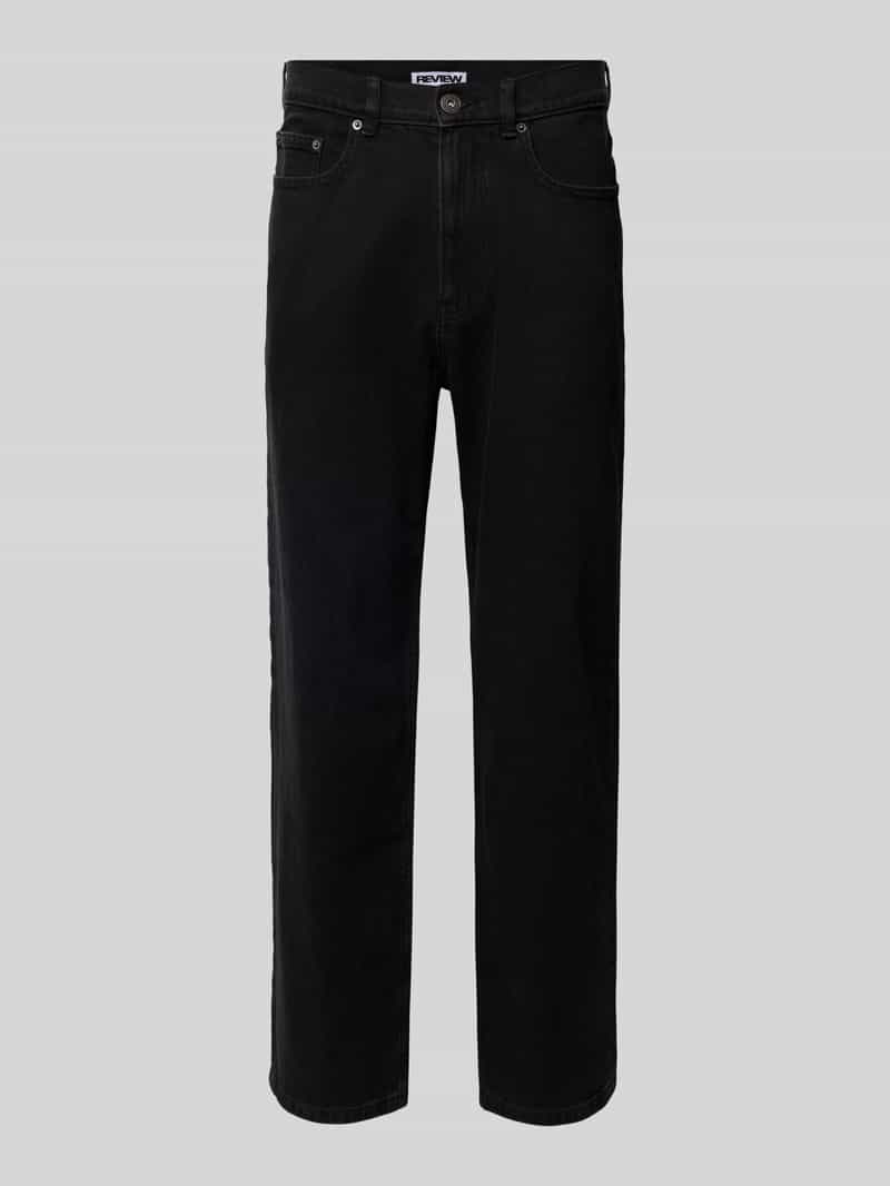 Jeansy o kroju baggy z klasycznymi 5 kieszeniami