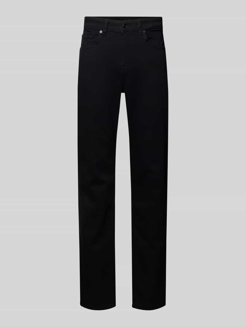 Jeansy o kroju straight fit z mieszanki bawełny model ‘CASH’