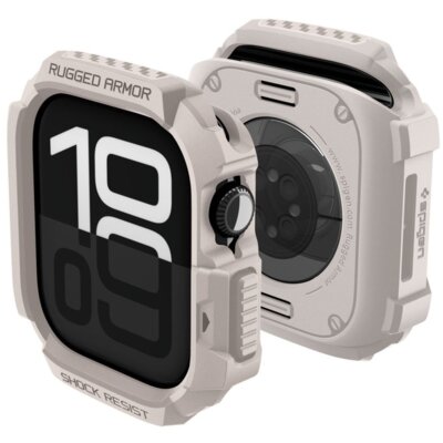 Etui SPIGEN Rugged Armor V2 do Apple Watch 10/11 (42 mm) Beżowy