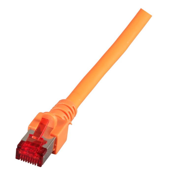 EFB Elektronik RJ45 Patchkabel S/FTP, Cat.6, LSZH, 0.15m, orange kabel sieciowy Pomarańczowy 0,15 m Cat6 S/FTP (S-STP)