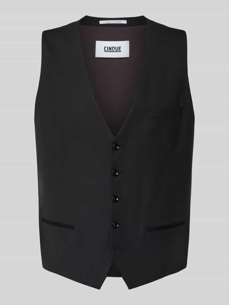 Kamizelka z dekoltem w serek model ‘FESTONE’