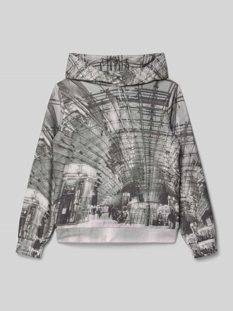 Bluza o kroju regular fit z kapturem i dodatkiem bawełny