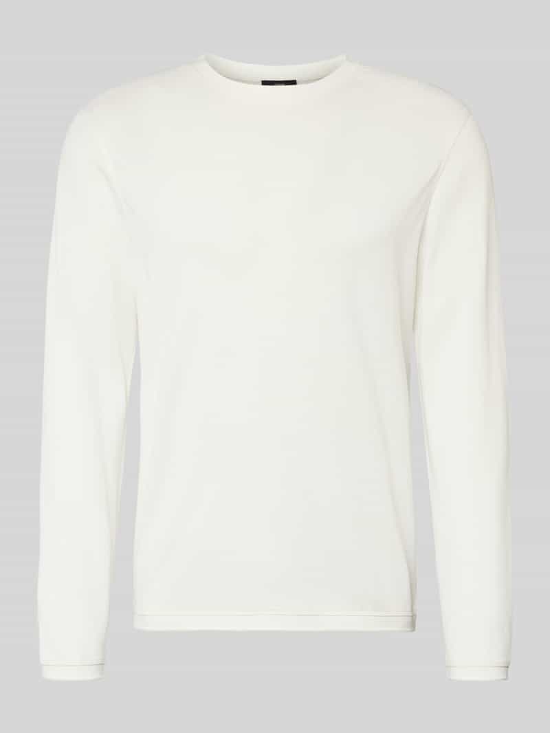 Bluzka z długim rękawem i prążkowanymi wykończeniami model ‘BADI’