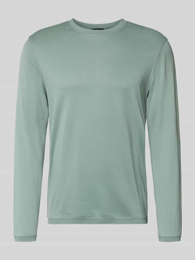 Bluzka z długim rękawem i prążkowanymi wykończeniami model ‘BADI’