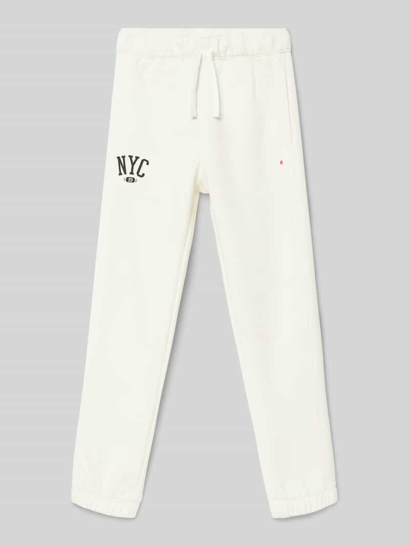 Spodnie materiałowe z elastycznym pasem