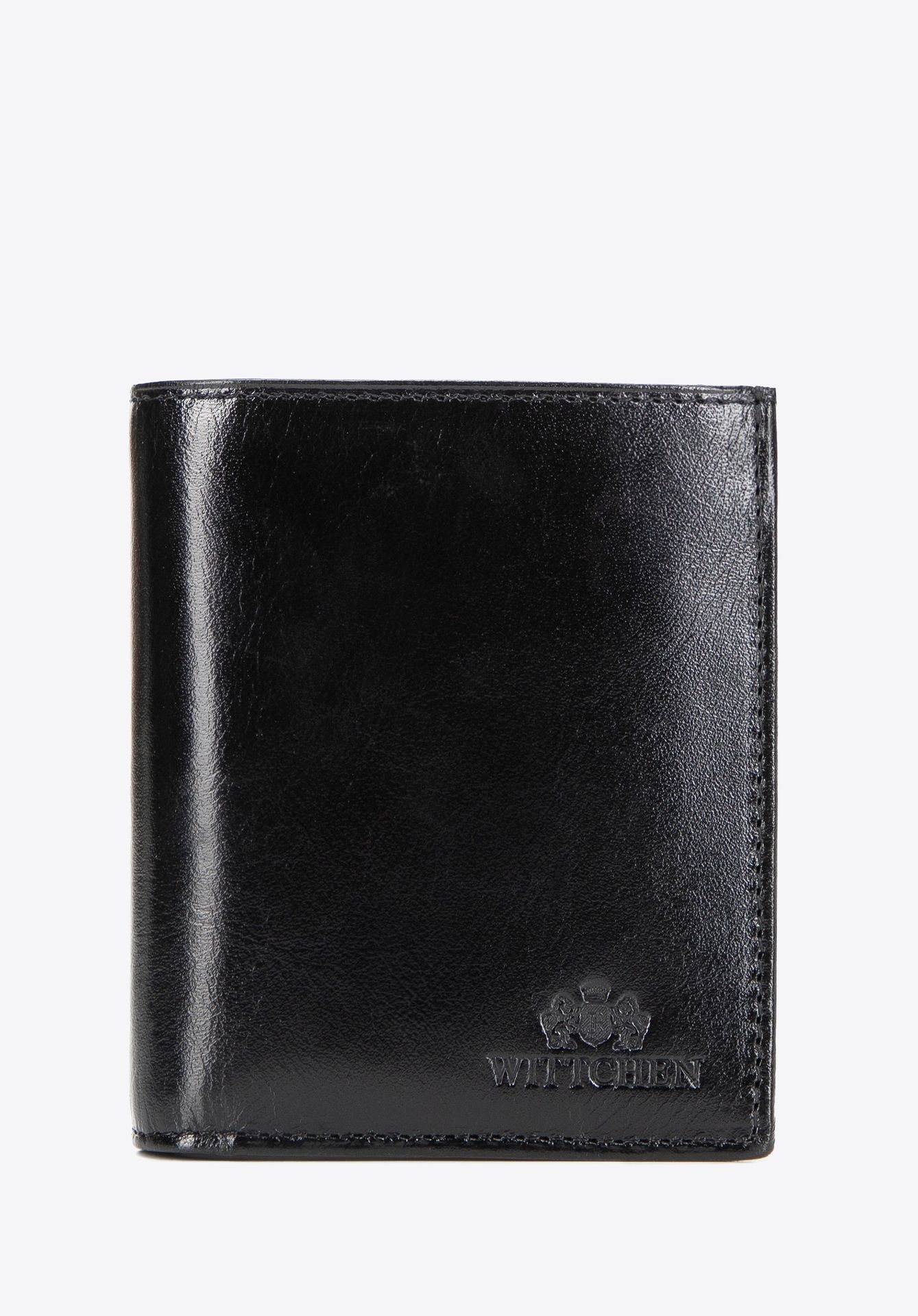 Mały portfel męski ze skóry naturalnej czarny