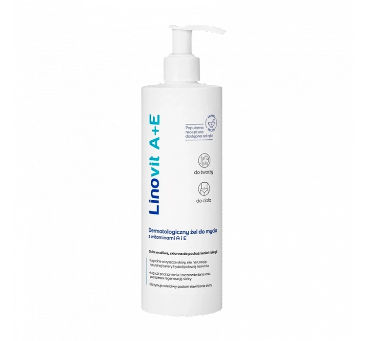 Linovit A + E dermatologiczny żel do mycia z witaminami 400 ml
