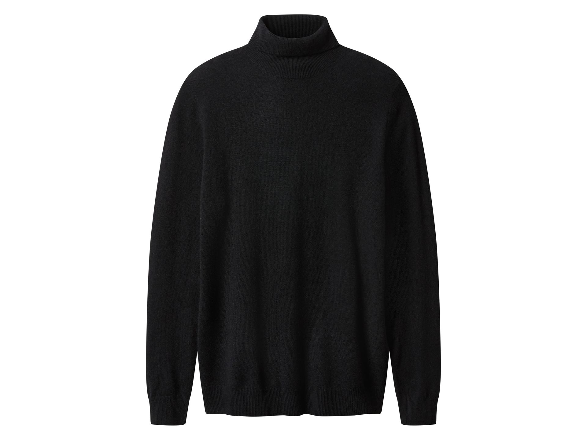 esmara Men Sweter męski z kaszmirem i wełną merino (Czarny, L (52/54))