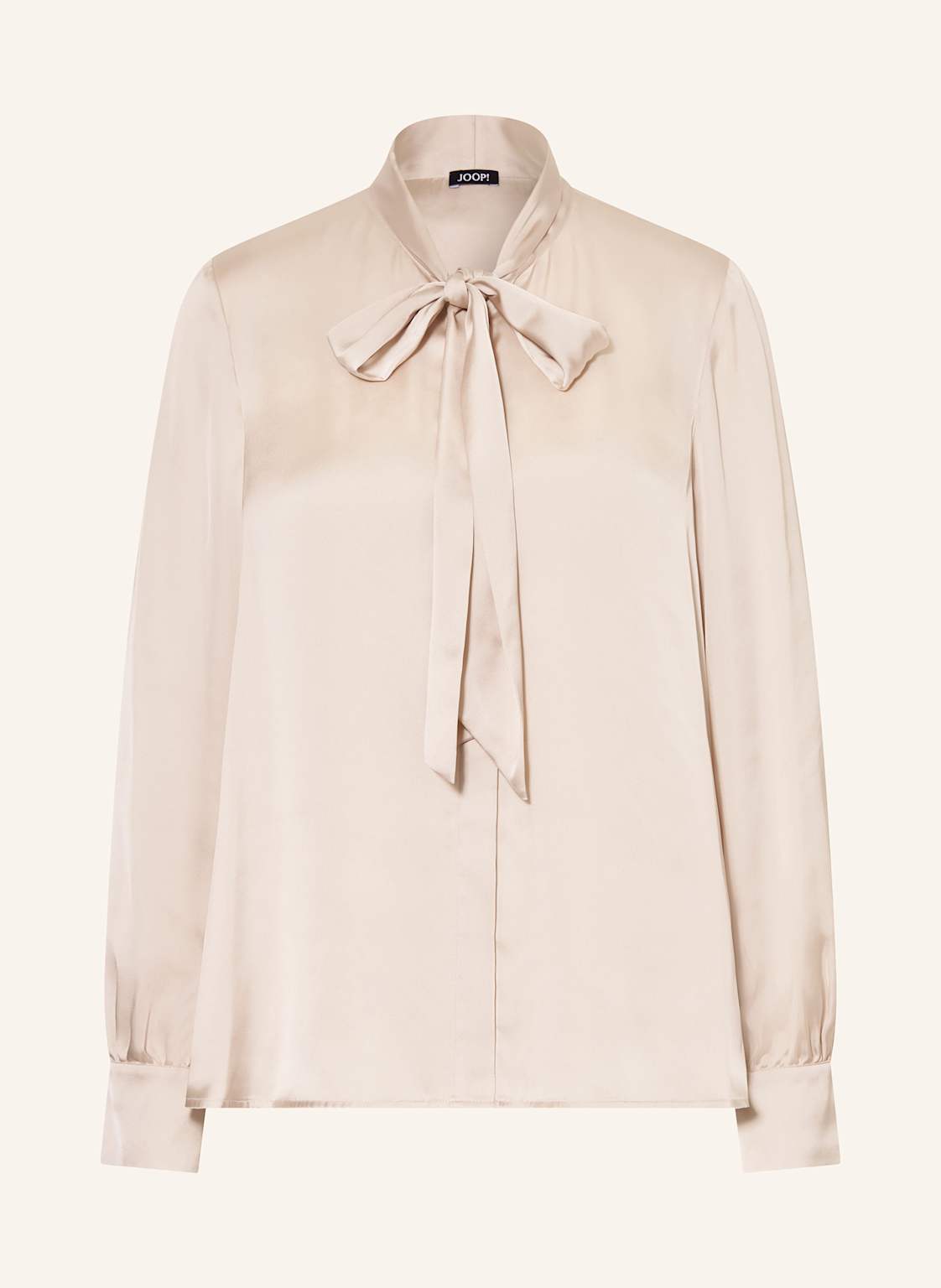 Joop! Bluzka Z Satyny Z Kokardą weiss