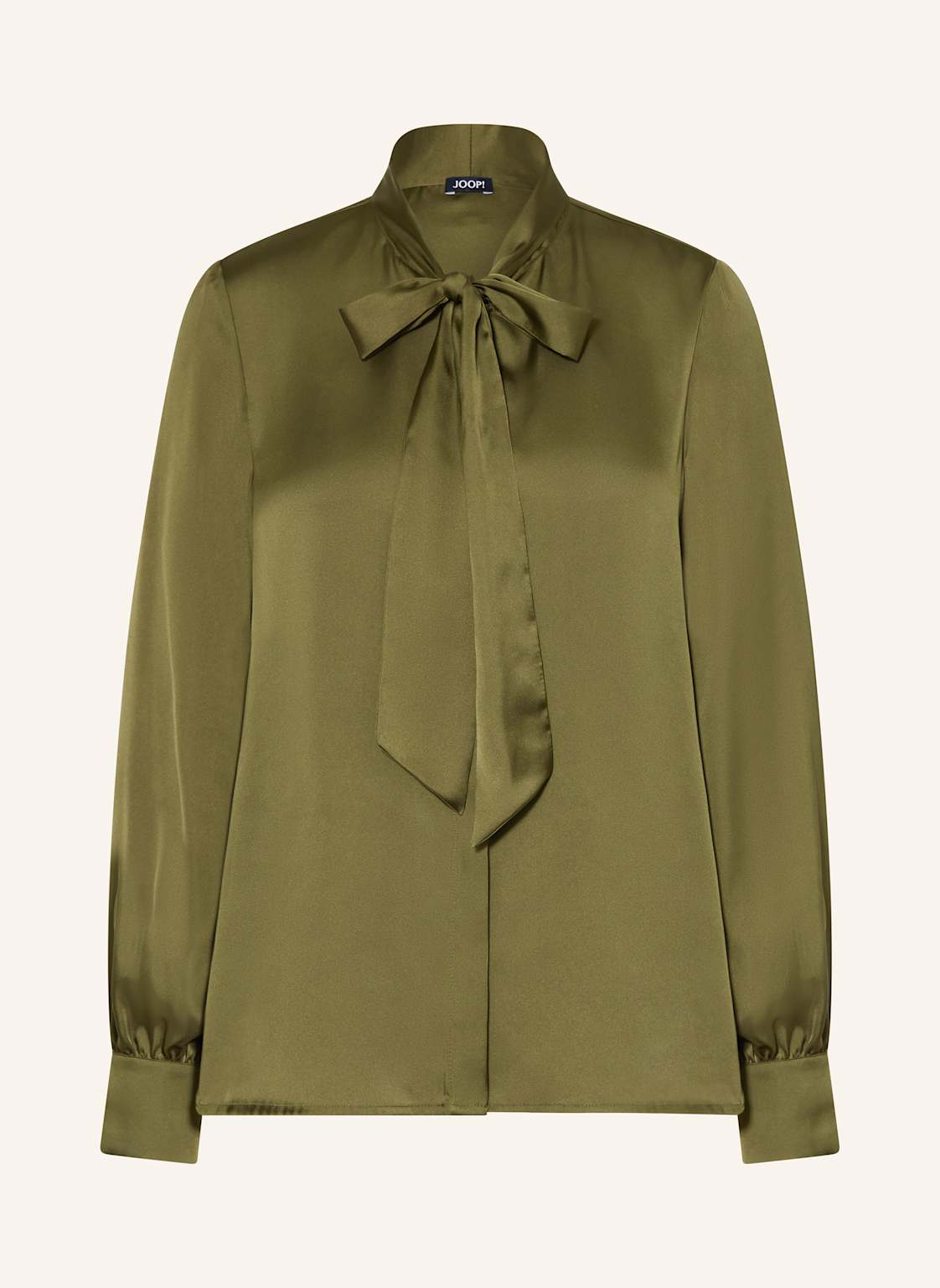 Joop! Bluzka Z Satyny Z Kokardą gruen