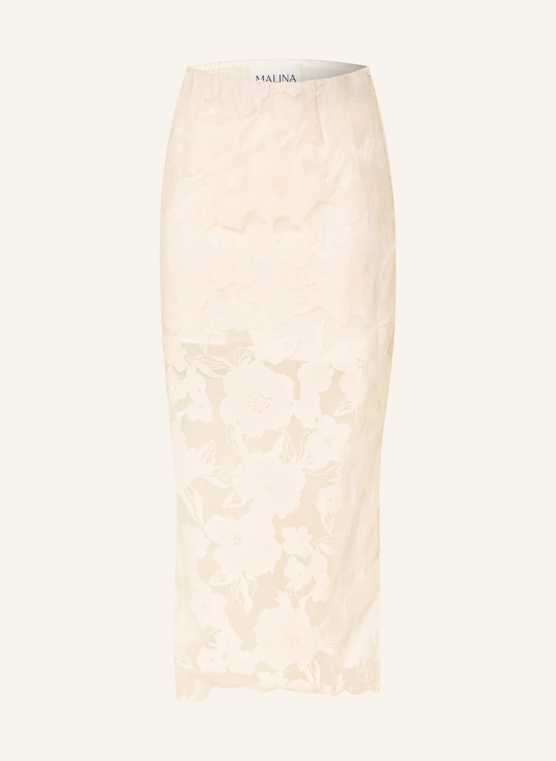 Malina Spódnica Z Koronką Anabella weiss