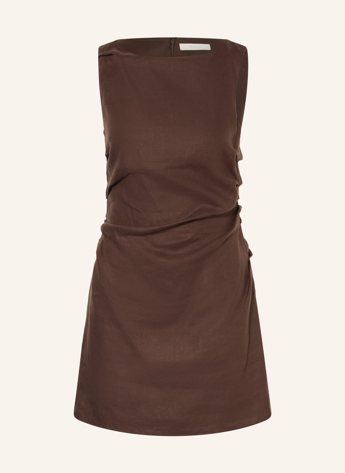 Faithfull The Brand Sukienka Lniana Aloisa braun