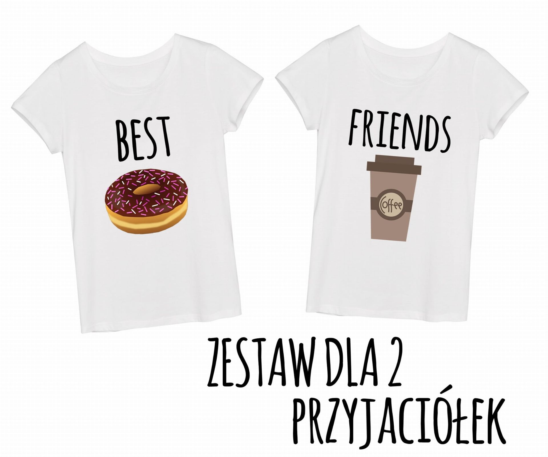 Zestaw 2 koszulek dla przyjaciółek