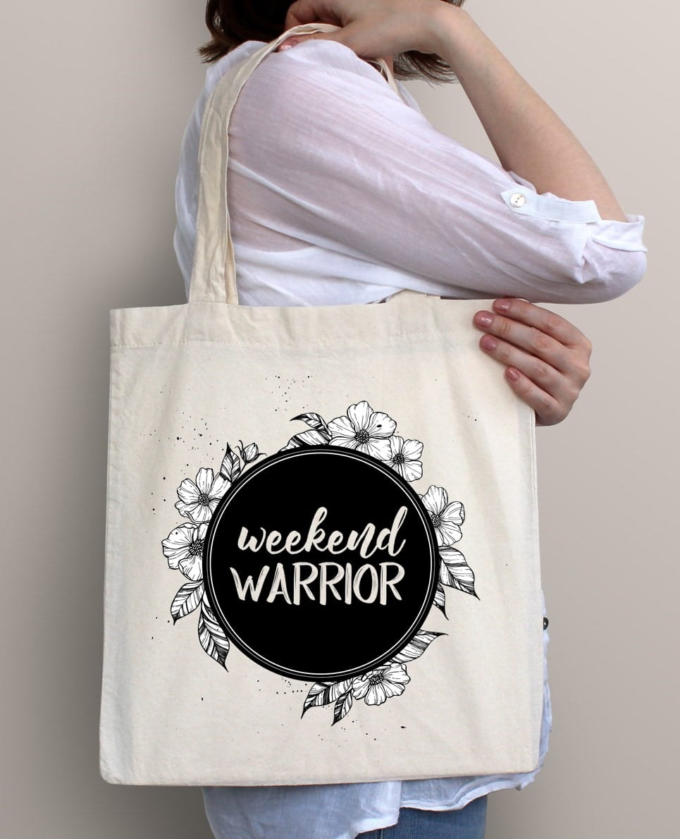Shopper weekend warrior + KÓŁKO Z KWIATKAMI