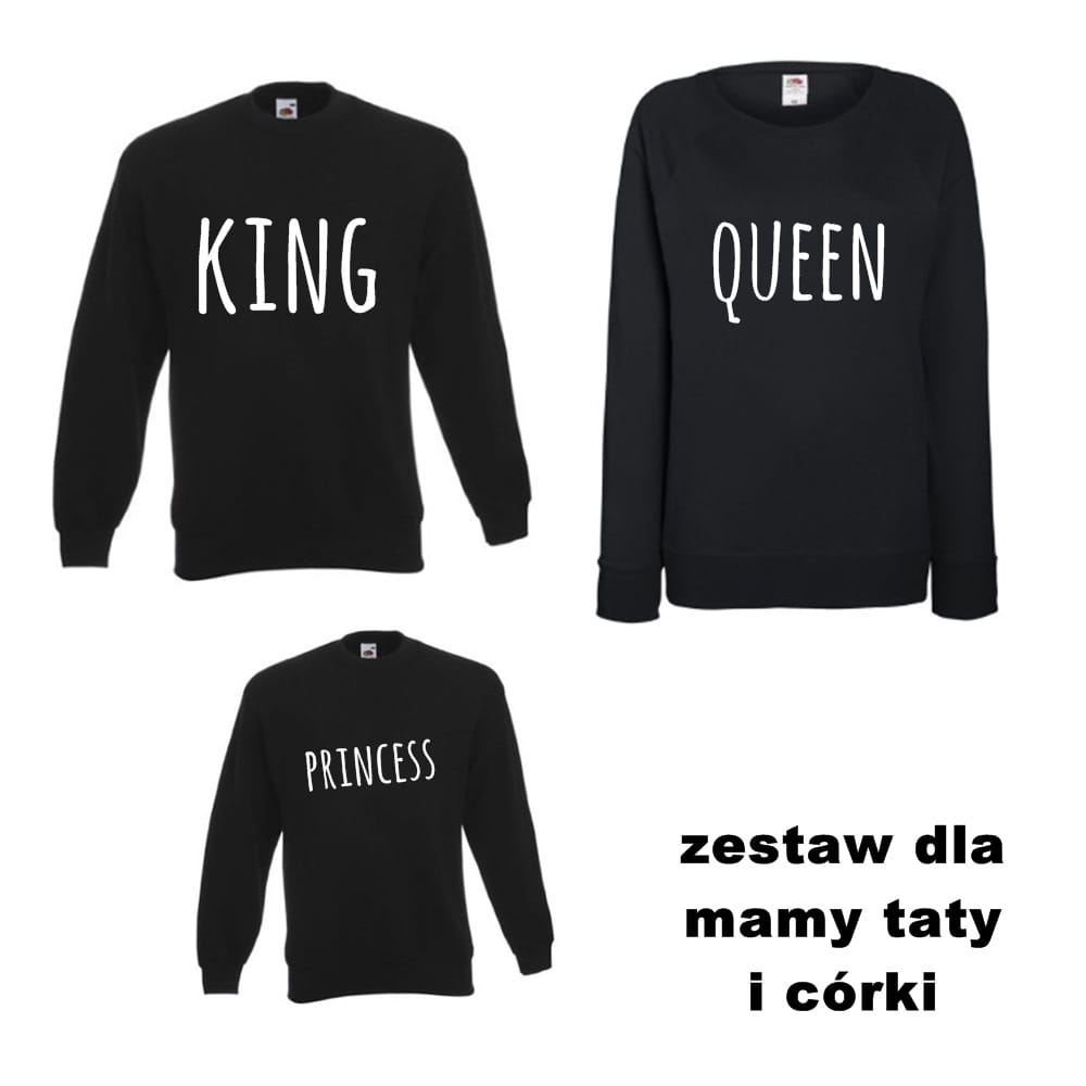 Zestaw 3 bluz dla rodziny