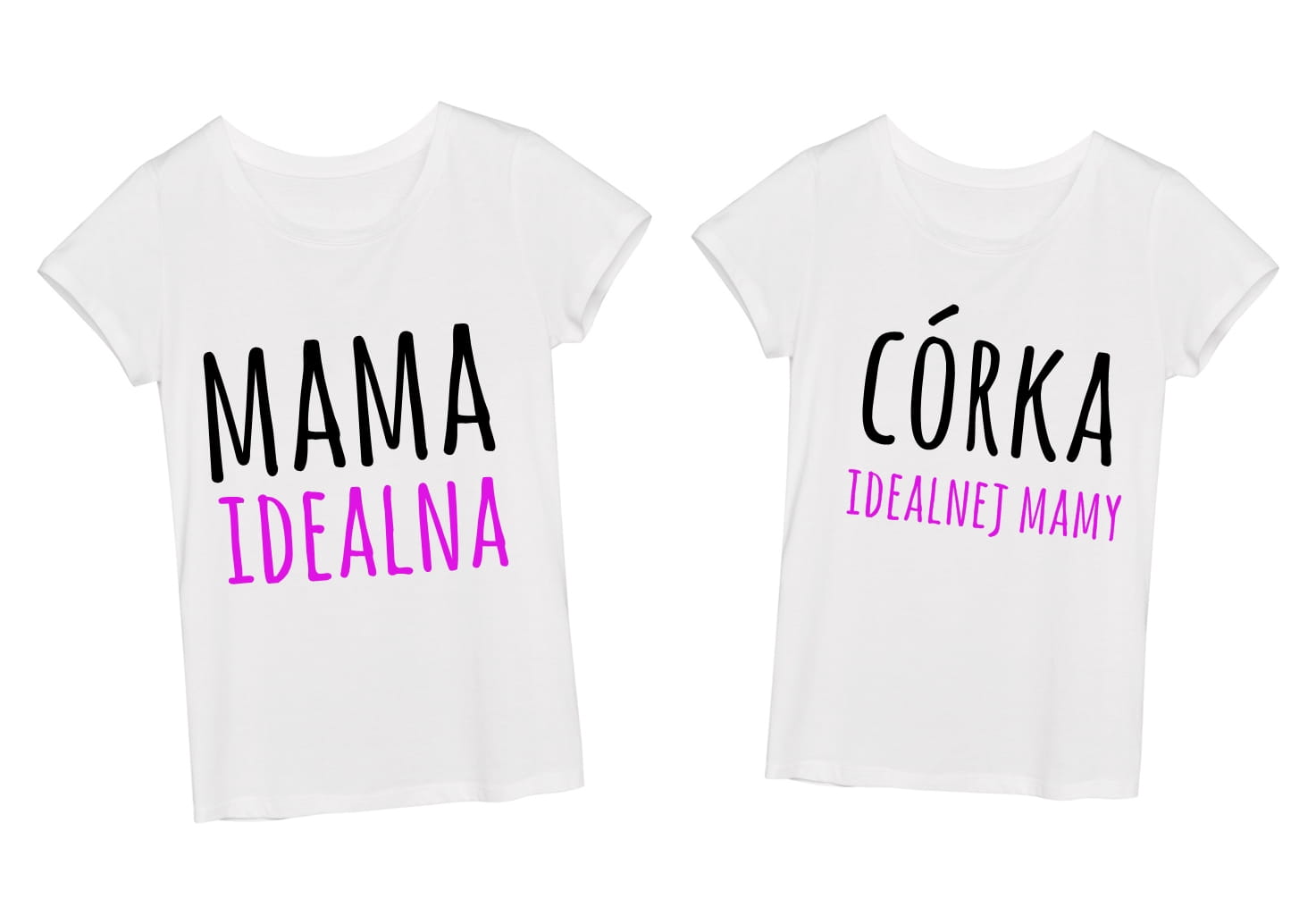 ZESTAW dwóch koszulek - dla mamy i córki