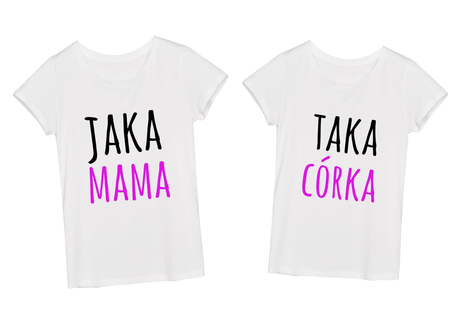 ZESTAW dwóch koszulek - dla mamy i córki
