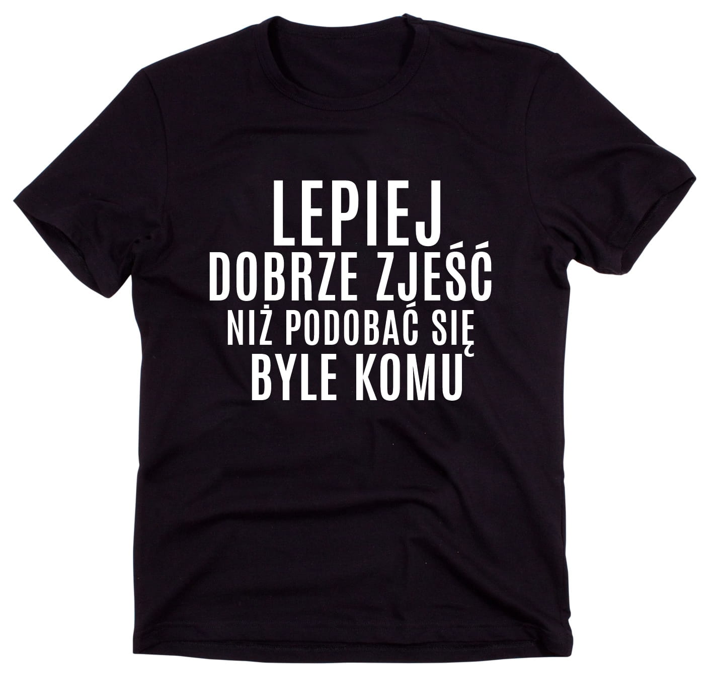 Czarny Klasyczny T-shirt 