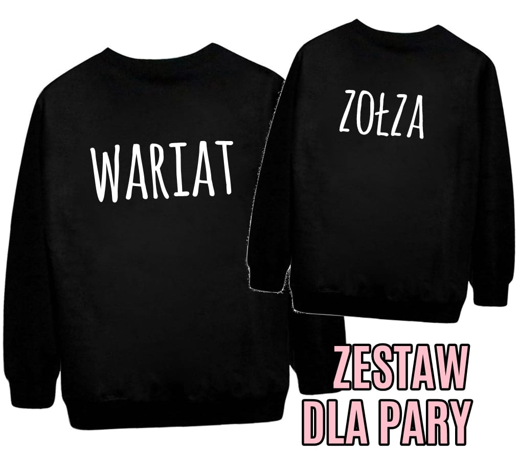 Zestaw dla pary 2 bluzy