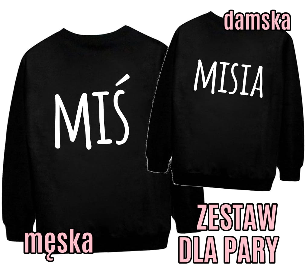 Zestaw dla pary 2 bluzy