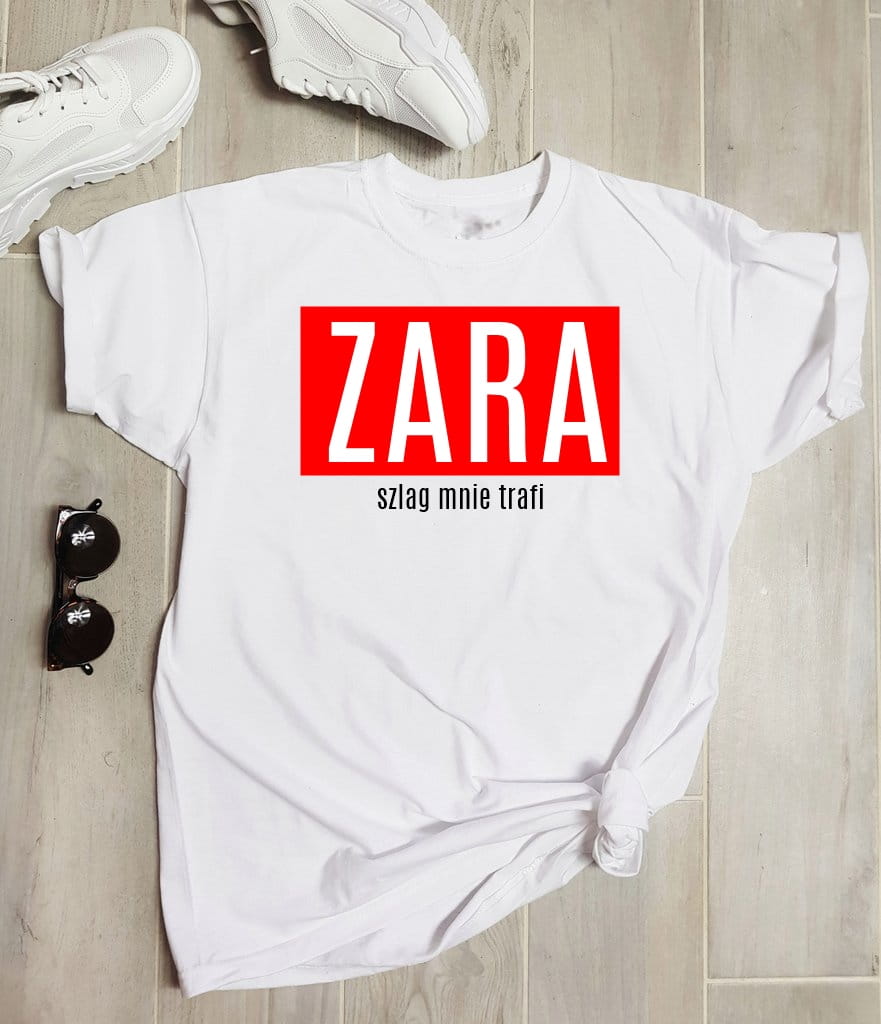 koszulka damska zara szlag mnie trafi
