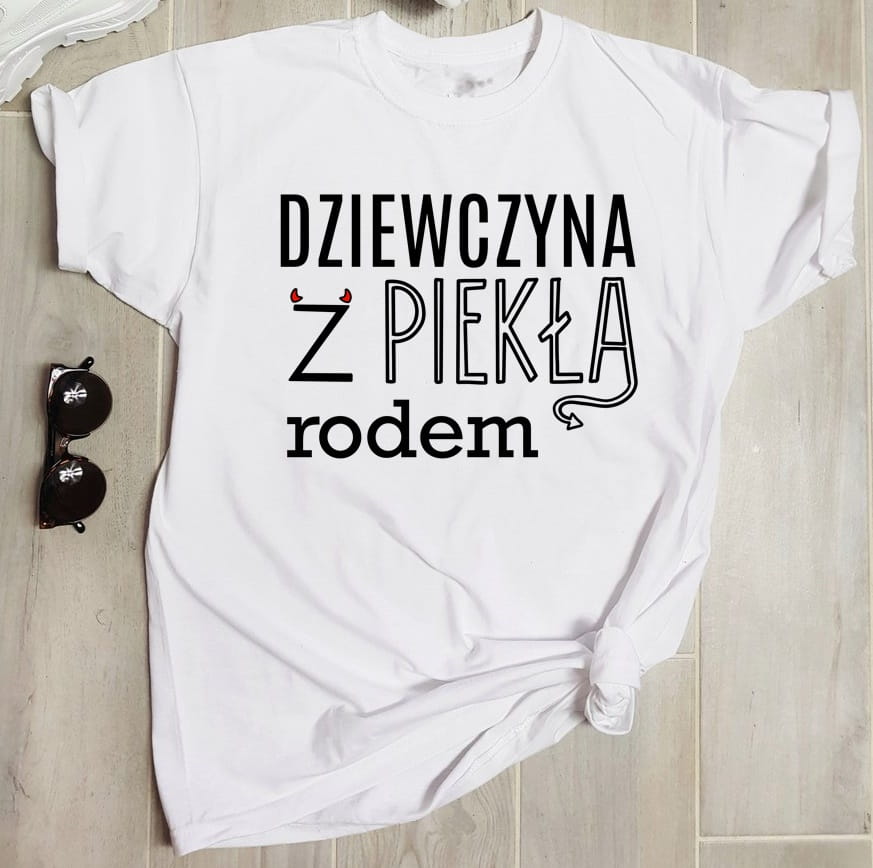 koszulka damska z nadrukiem