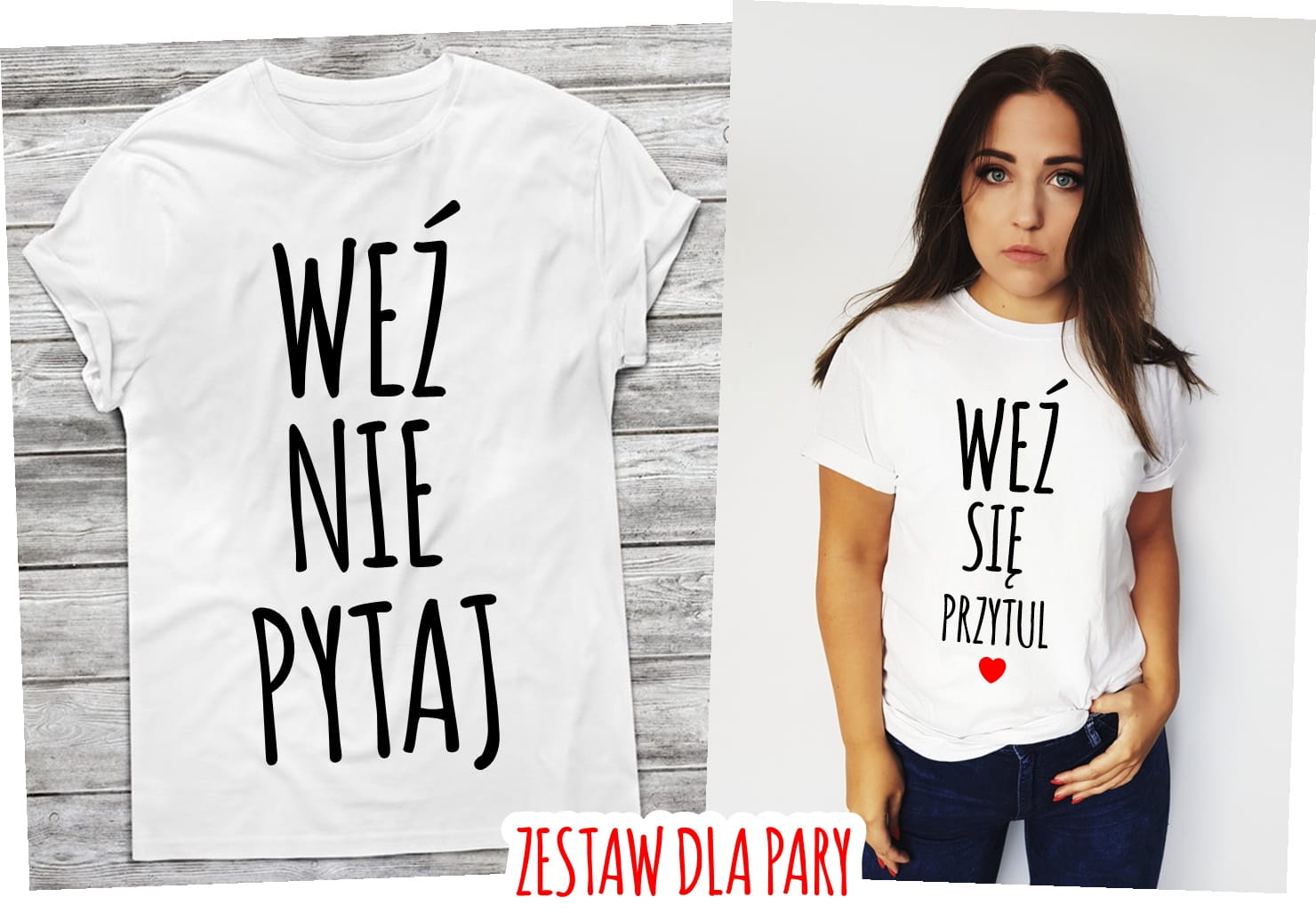 Zestaw koszulek dla pary