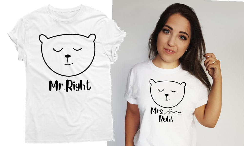 Zestaw koszulek dla pary