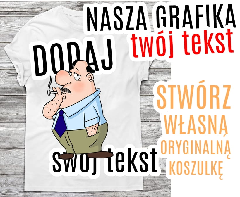 Koszulka męska - dodaj swój tekst do grafiki