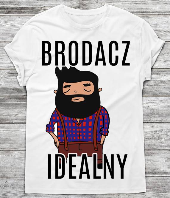 koszulka męska dla brodacza, koszulka męska dla faceta z brodą