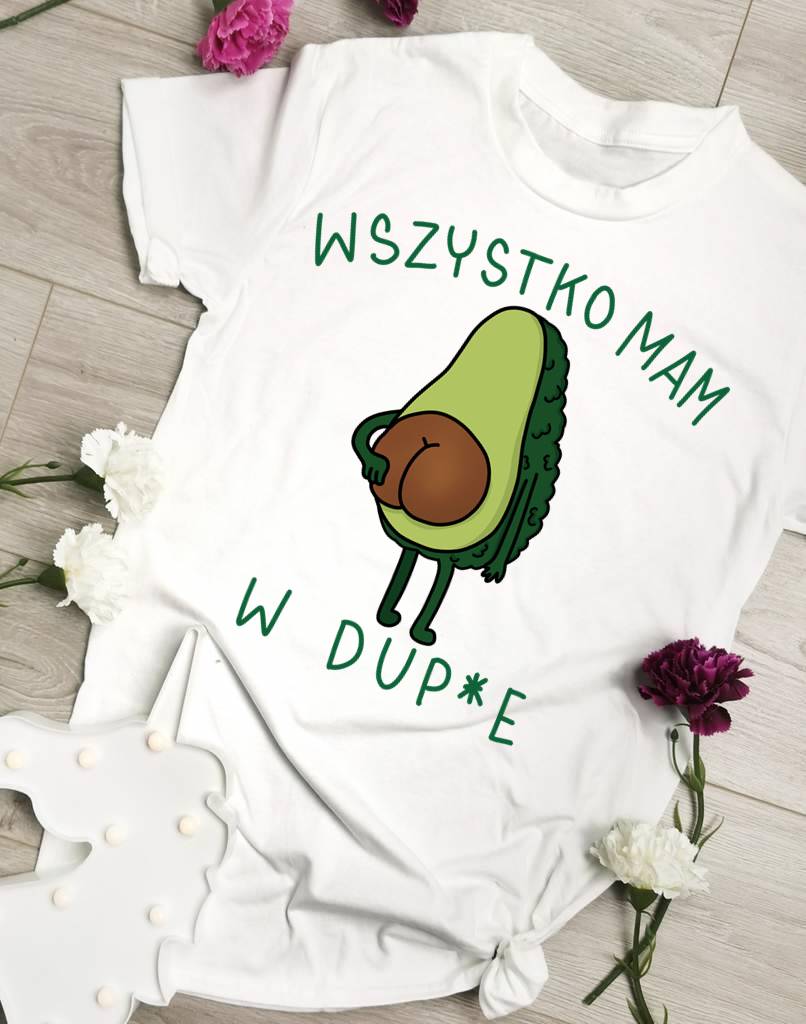 koszulka dla wegetarianki, koszulka dla osoby lubiącej avokado