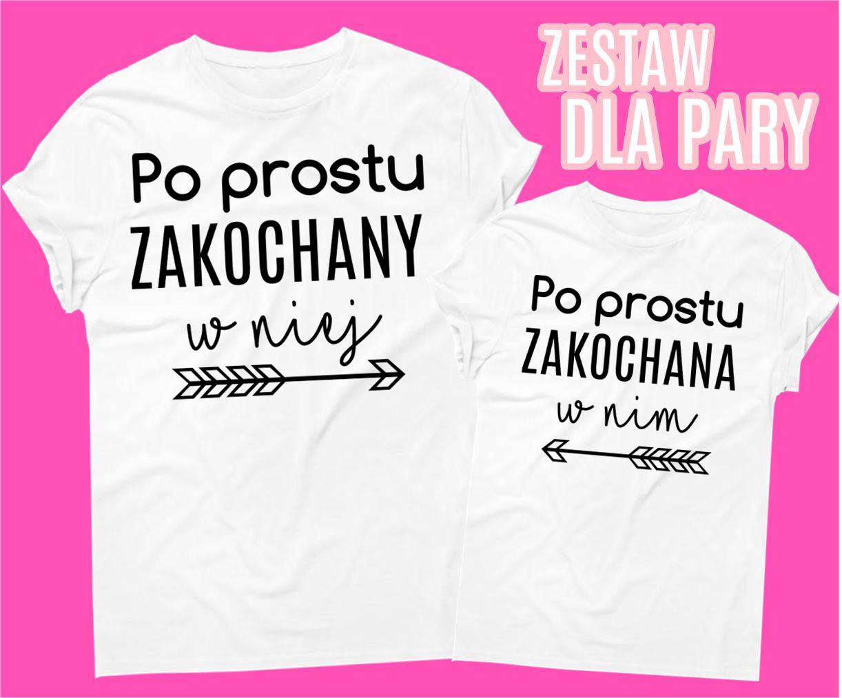 koszulki dla pary, koszulki dla zakochanych