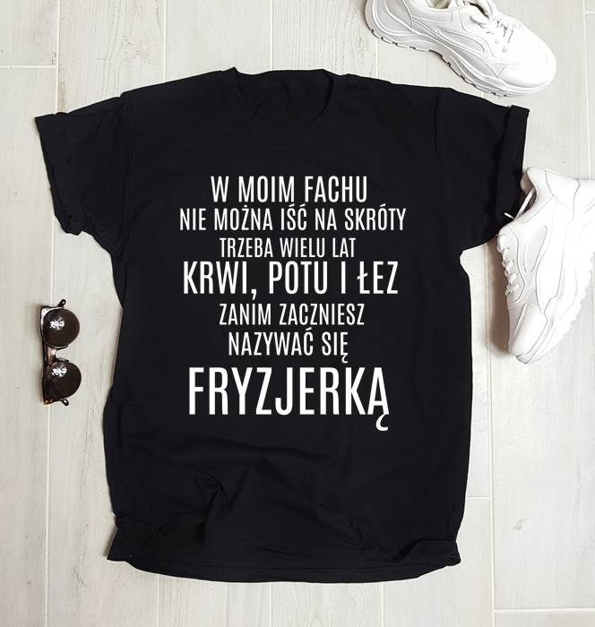 koszulka na dla fryzjerki