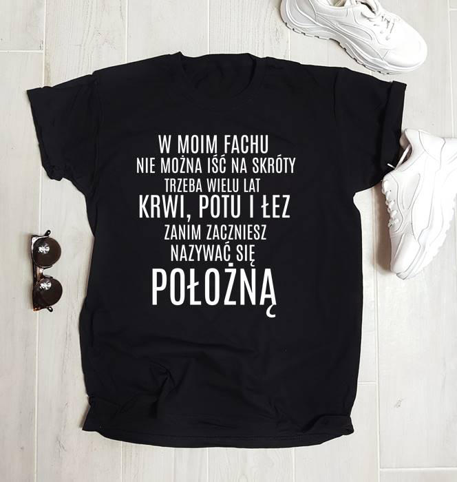 koszulka na prezent dla położnej