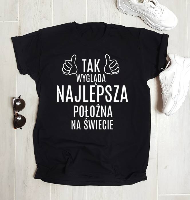 koszulka na prezent dla położnej