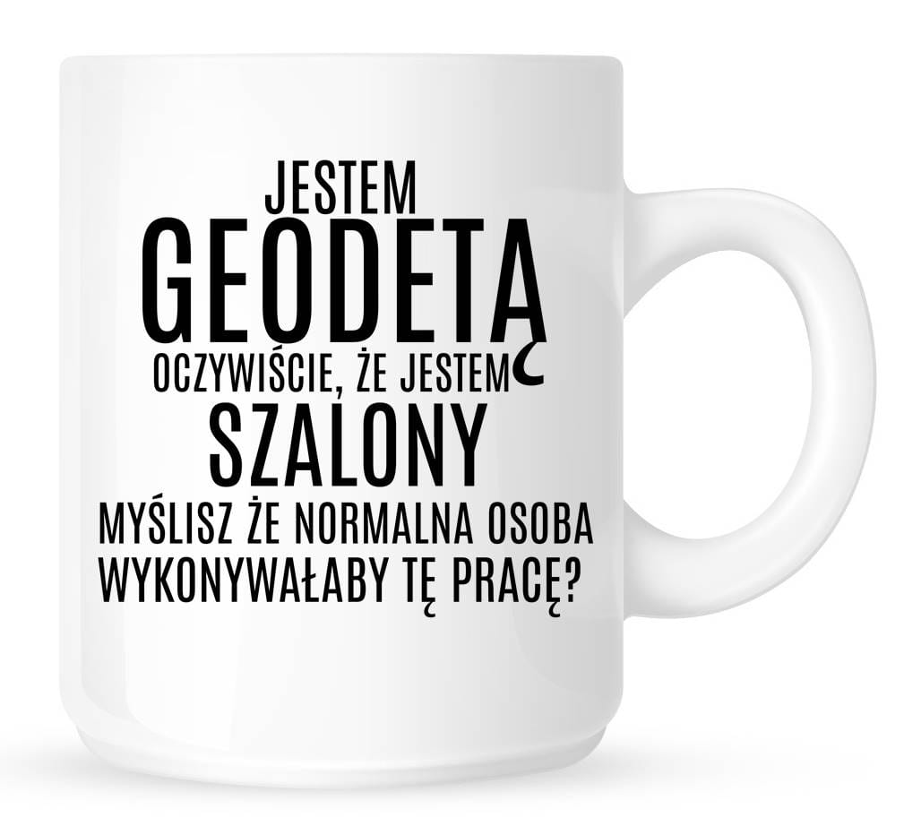 Kubek NA PREZENT dla geodety