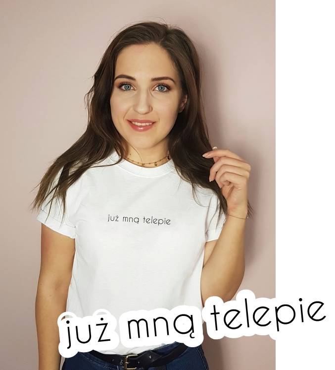 t-shirt z napisem już mną telepie